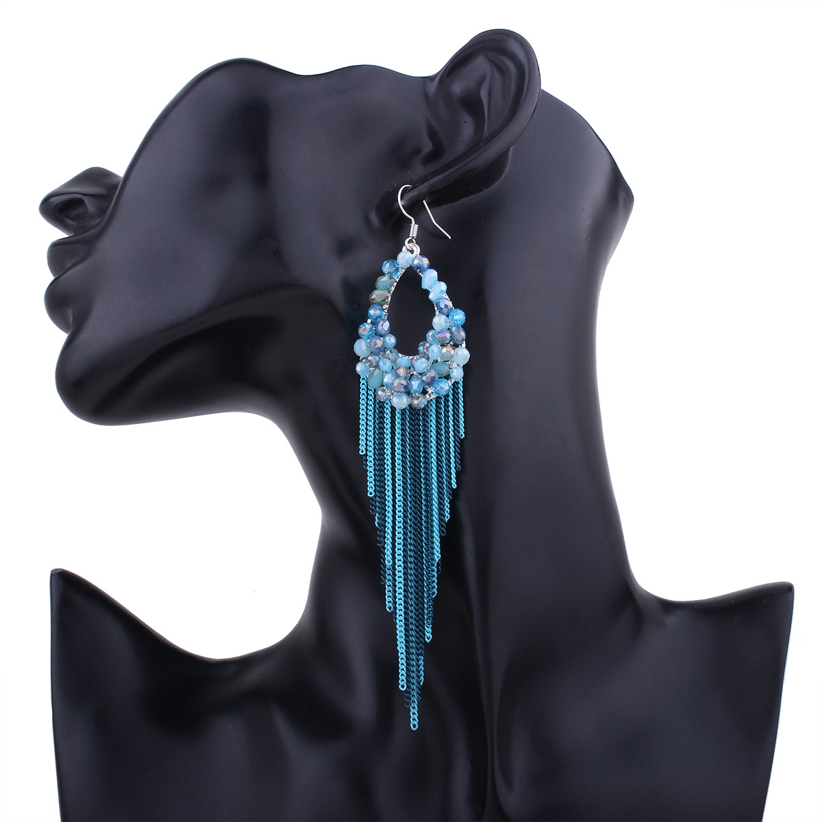 Occident and the United States alloy plating earring (gray)NHNMD3797-gray