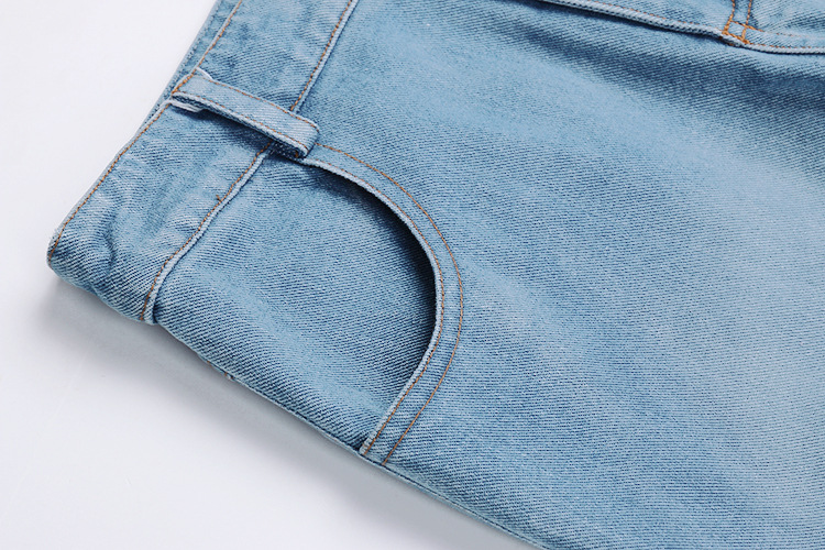 中国直邮 春秋新款明星同款修身牛仔外套长裤休闲时尚穿搭 外套 S