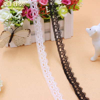 多色现货手工diy辅料 1.7公分穿孔小牙边无弹蕾丝花边|ms