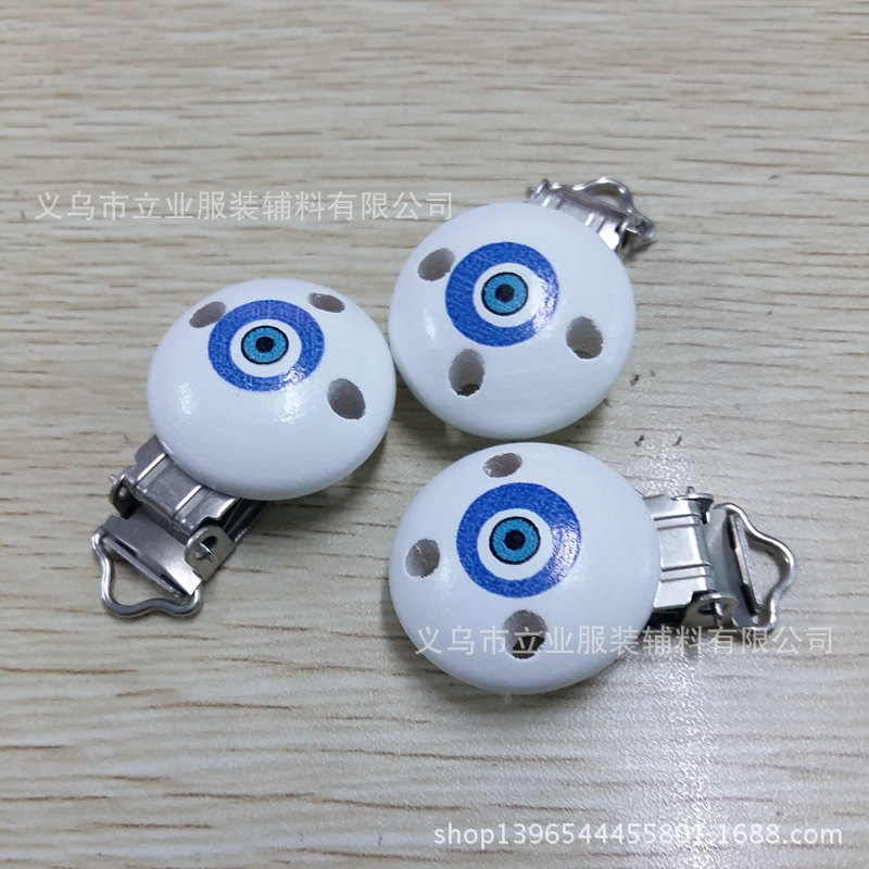 Turkey Eyes Cartoon nipple clip Wooden nipple clip Infants Safety and environmental protection Non-toxic nipple