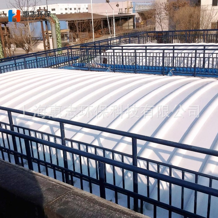 平板污水池集气罩 玻璃钢集气罩池加盖 集气罩臭气收集除臭系统