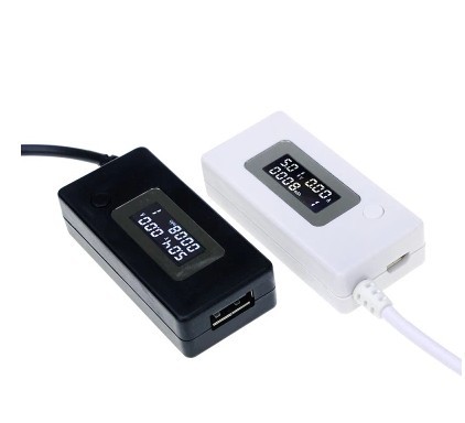 usb白尾巴电流检测电压表USB电流电压检测仪充电容量测试器检测表