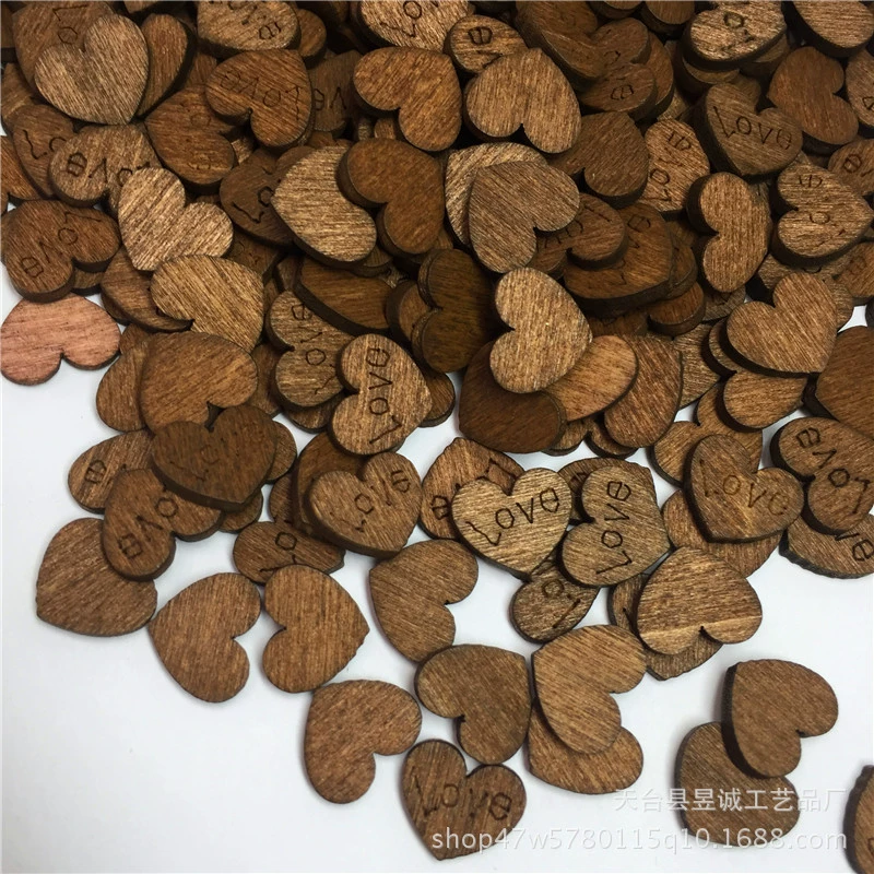 Популярный Ретро декоративный ЛЮБОВЬ древесная стружка деревянный патч для защиты окружающей среды Детский пазл Материал Специальный