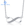 Fashionable jewelry, necklace, accessory, European style, silver 925 sample, micro incrustation