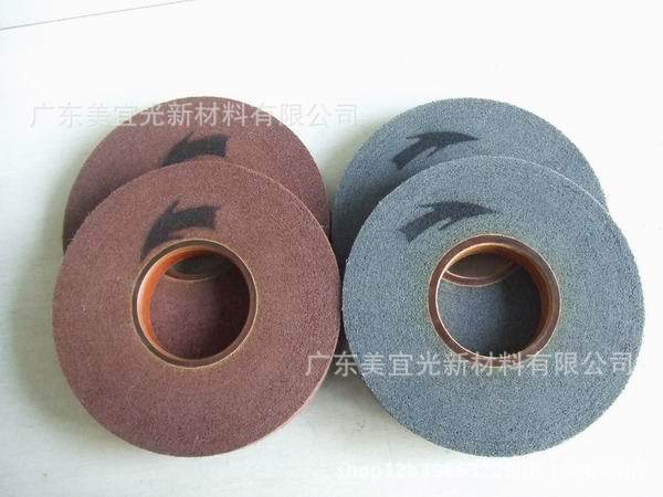 供应恒兴不织布卷轮缠绕轮卷紧轮可不同尺寸颜色砂号硬度