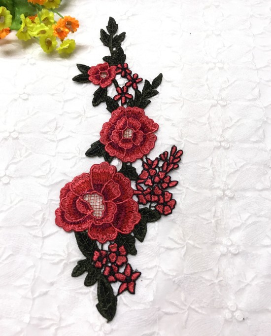 New Color Embroidery Water Soluble Collar Flower Applique Lace Collar Diy Flower Collar Sewing Accessories Clothing display picture 3
