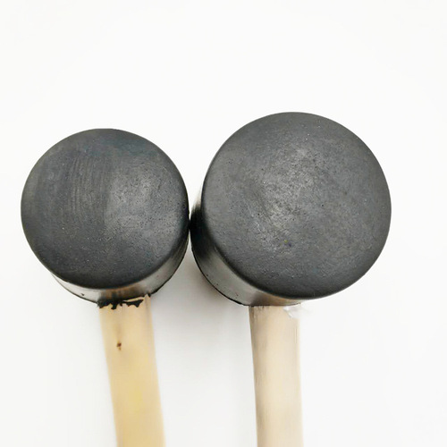 Manufacturer supplies rubber leather hammer with wooden handle rubber hammer wholesale