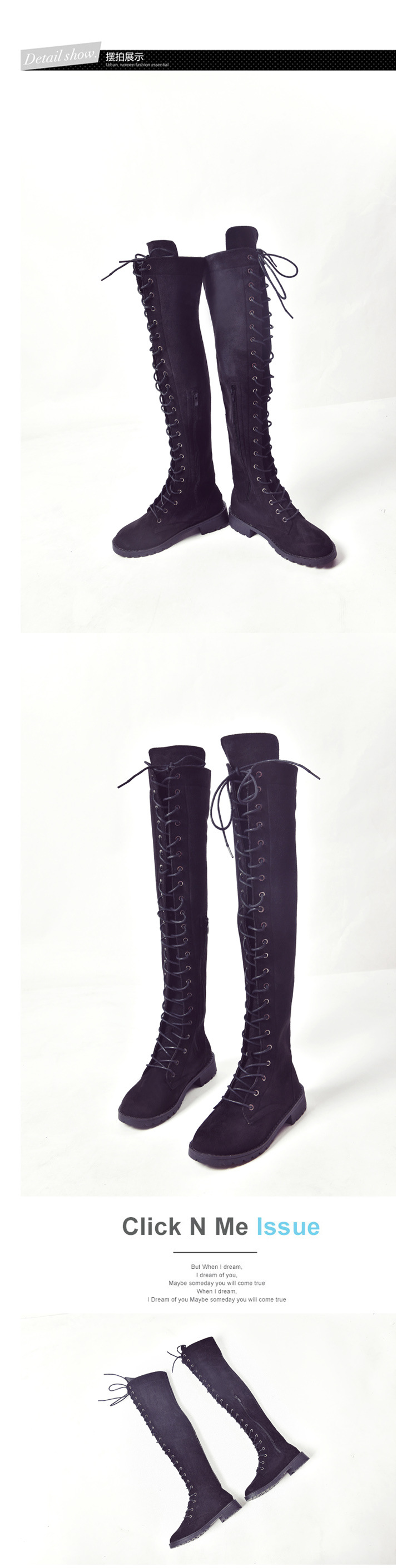 Bottes femme HALINFER  HAN LINGFEI en Daim - Ref 3355317 Image 13