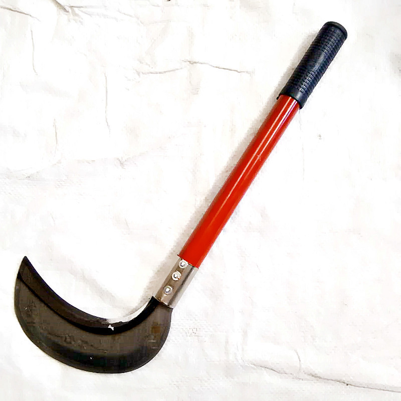 厂家直销农用镰刀野粟鱼头刀加厚草镰刀割草除草钢柄锰钢锋利砍柴