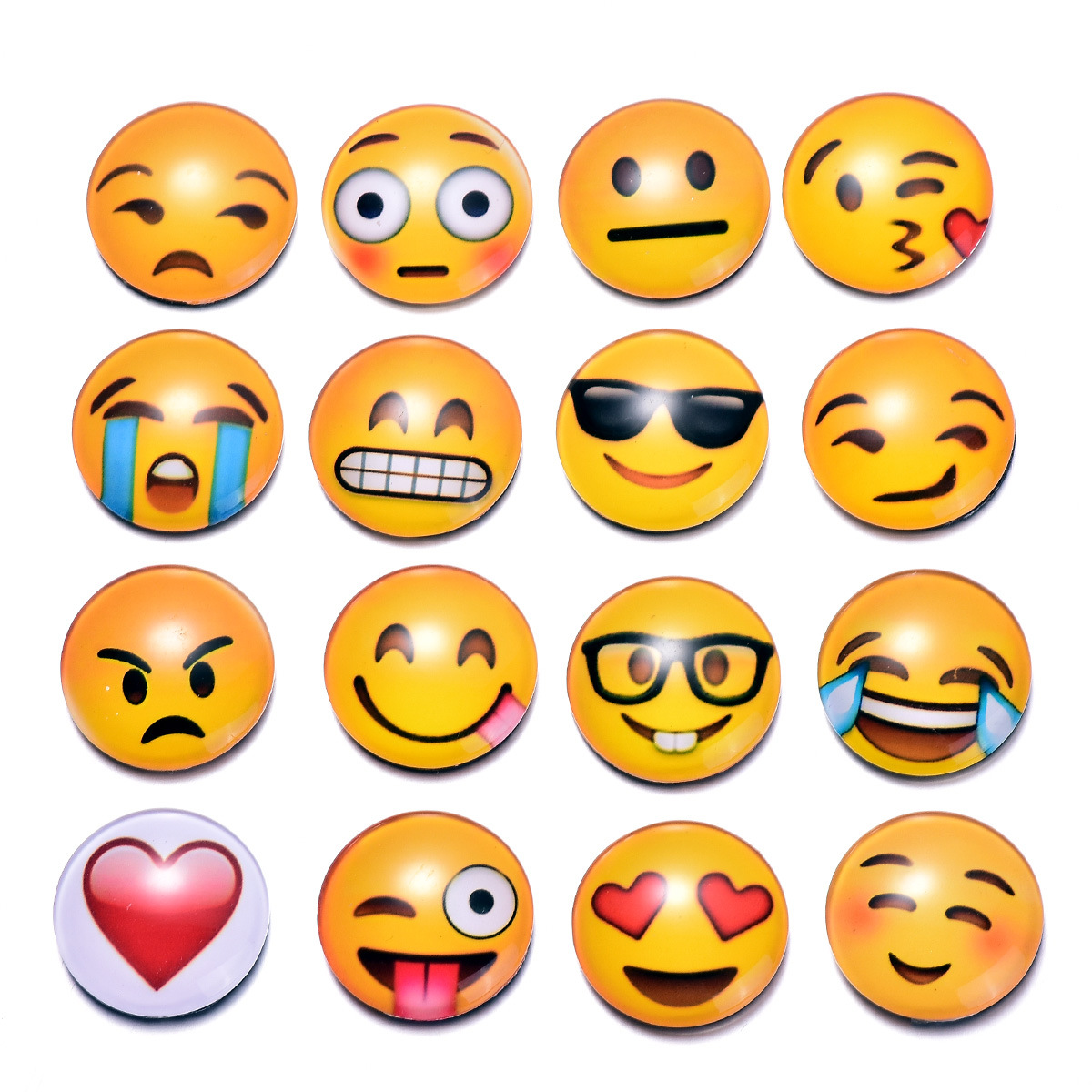 emoji笑脸表情磁性玻璃冰箱贴创意卡通工艺品速卖通ebay定制货源