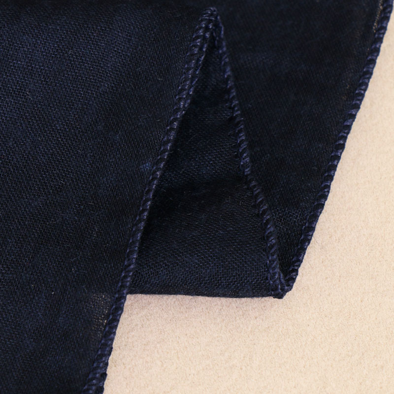 #5藏青边 (5) 加密巴厘纱包头长巾