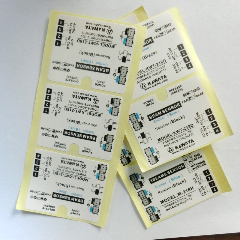 开关贴膜安全光线贴膜不干胶电器包装盒贴不干胶家电强粘铜板贴纸