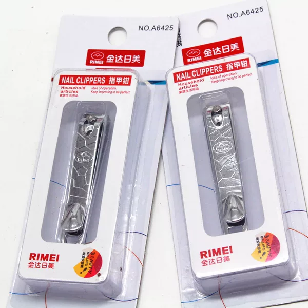 Jinda rimei nail clippers A6425 stainless steel flat nail clippers single individually packaged nail clippers