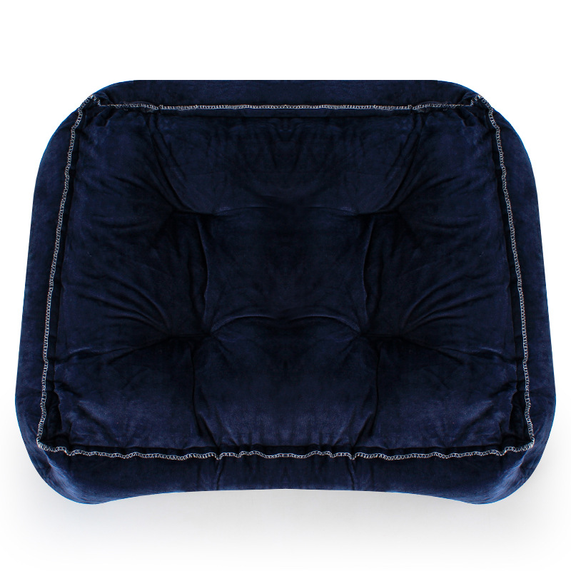 皮皮淘牛津布短毛绒脚印三件套狗窝9