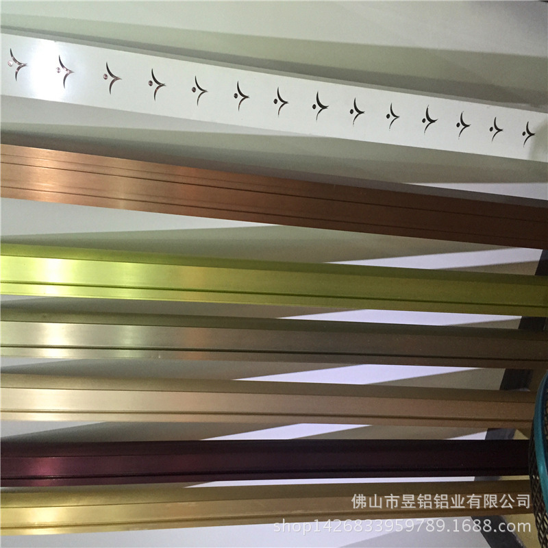 拉丝氧化古铜拉丝氧化金色拉丝氧化香槟6063表面处理铝合金型材