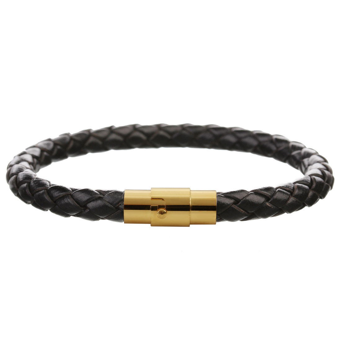 Men's Leather Braided Bracelet