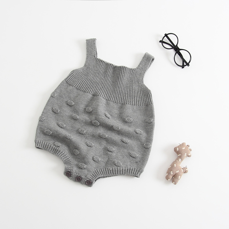 baby boy knitted romper