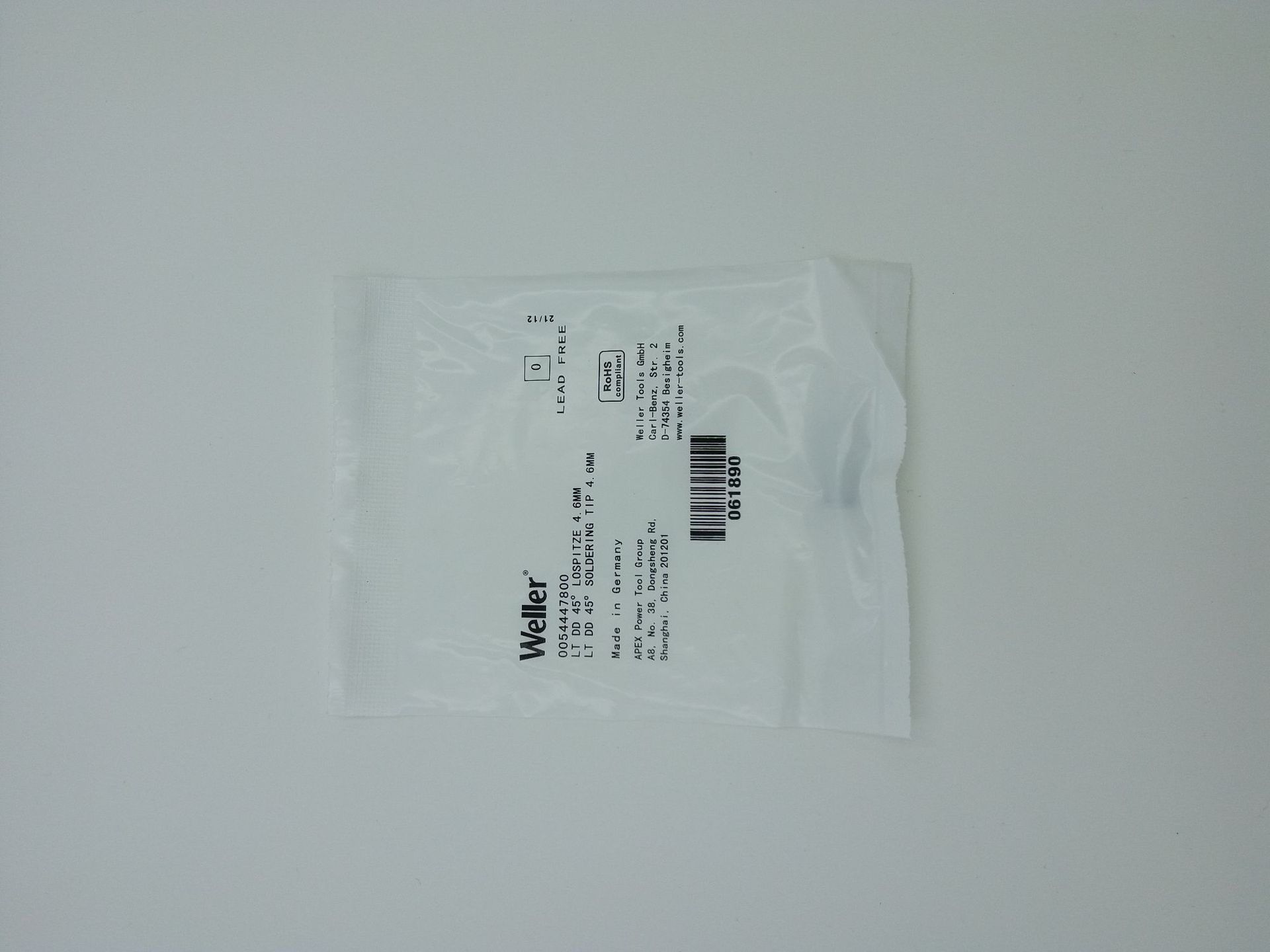 威乐美国 LT系列 T0054447800  LT DD45° 烙铁咀烙铁头 4.0mm