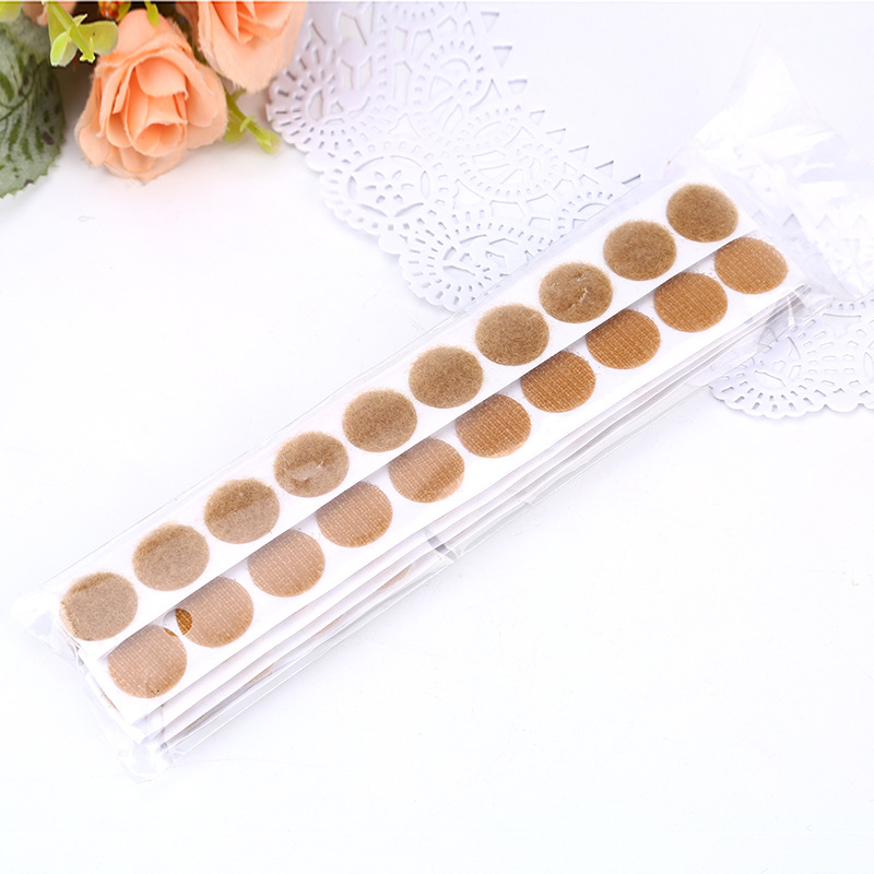 尼龙自粘魔术贴 圆形家用自粘黑色 双面背胶魔术贴批发