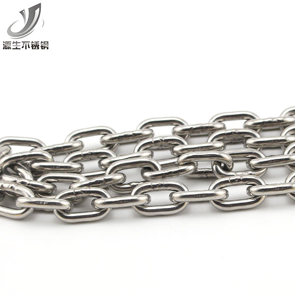 源生不锈钢 304不锈钢短环链条 宠物链吊灯链麒麟鞭 5mm粗