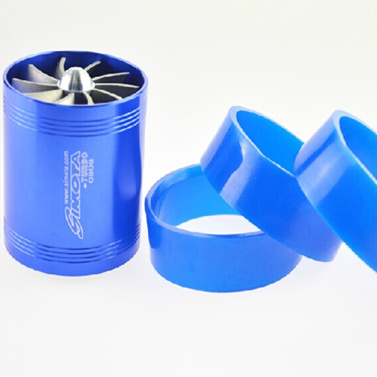 汽车通用改装涡轮双面轮涡轮增压器进气风轮带网提升动力