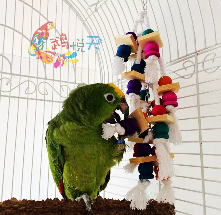 Yueyue большой и средний попугай кусает игрушка для подъема по лестнице Тыква квадратная подставка для клетки для птиц аксессуары