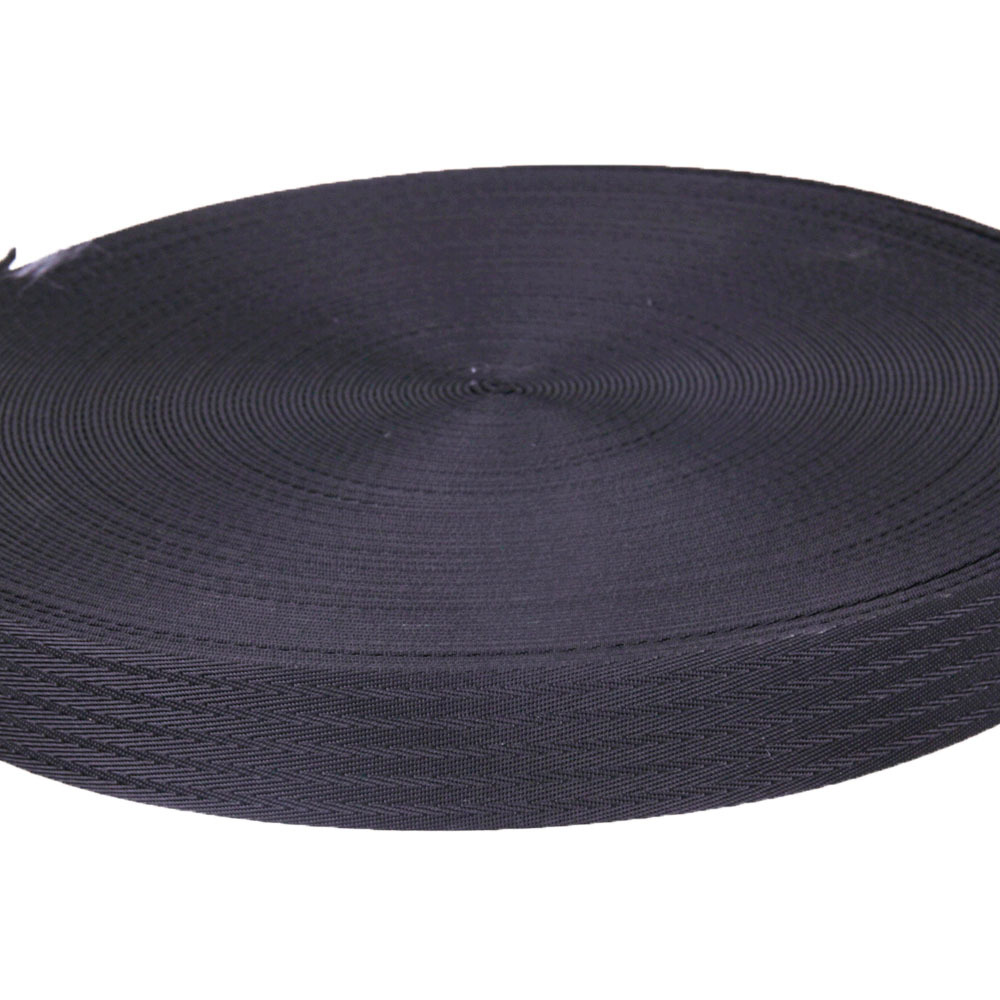 武昌供应 3.8cm 黑色 有色尼龙织带 1.5寸 斜纹 男包肩带