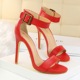 1408-2 European and American antique summer women's shoes high heels sexy super high heel waterproof table belt buckles sandals