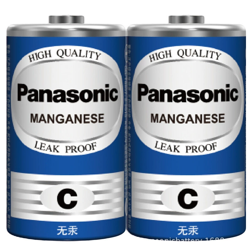 Panasonic No. 2 Cтип карбон-основной сухой батареи 2 R14NU включает фонарь для фонарика