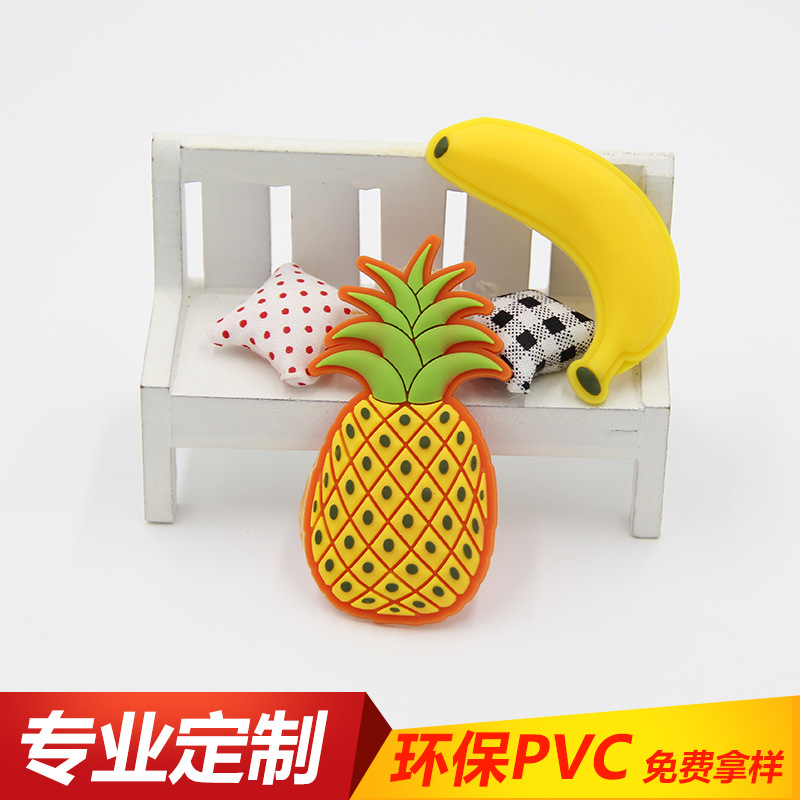 定制pvc软胶水果滴胶冰箱贴 磁性冰箱磁贴广告礼品定做图案logo