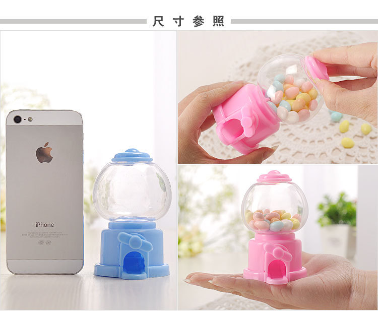Wedding products: Wedding creative gumball machine, wedding candy box, plastic candy machine, children's toys, rotating gumball machine, stationery, gift packaging detail image 5