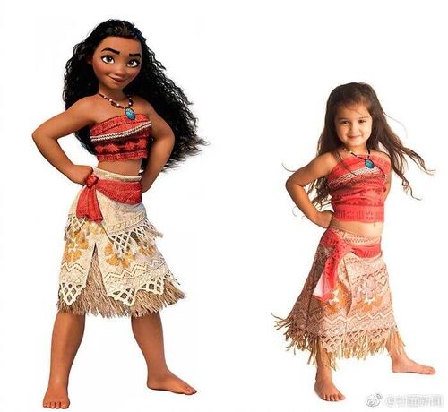 Ocean Adventure Moana cosplay costume performance costume cosplay costume Mai clothing grass skirt