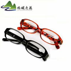 8814 Spring Leg Hot Model Old Glasses for Traveling and Trade Show Reading Glasses with Resin Lenses, Dual Colors, Unisex