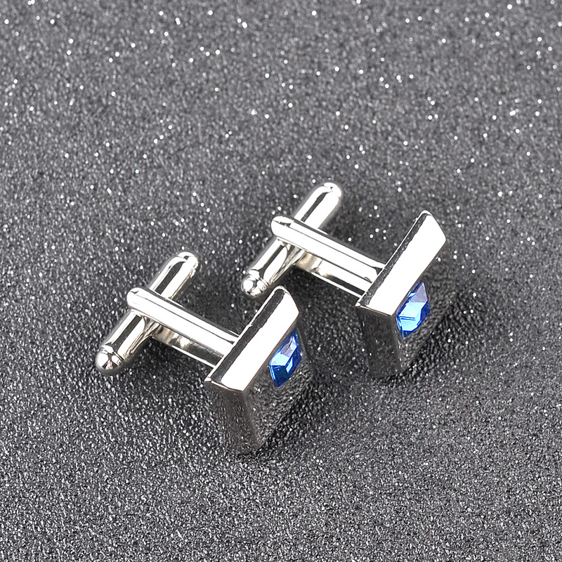 New Fashion Diamond Cufflinks display picture 3