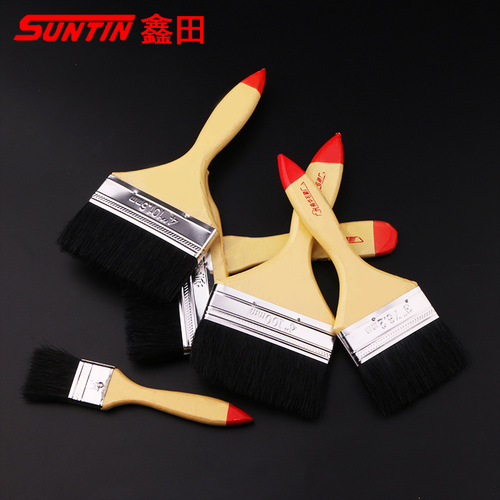 Xintian wool brush wool sweep talent wooden handle oil sweep barbecue brush short handle oil brush long handle butter brush