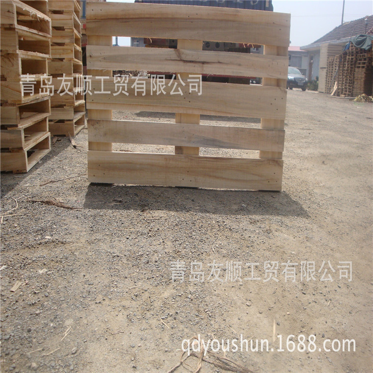 加厚熏蒸木托盘 四面进叉木制托盘 青岛托盘厂家直销 无中介木架