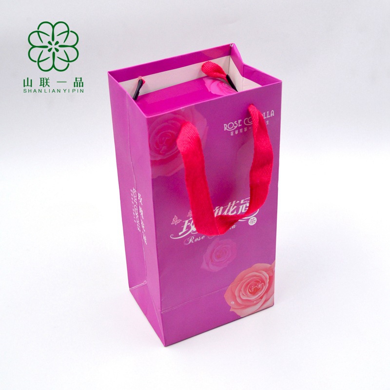 【厂家批发】 批发玫瑰花冠包装盒 玫瑰花茶礼盒 配手提袋