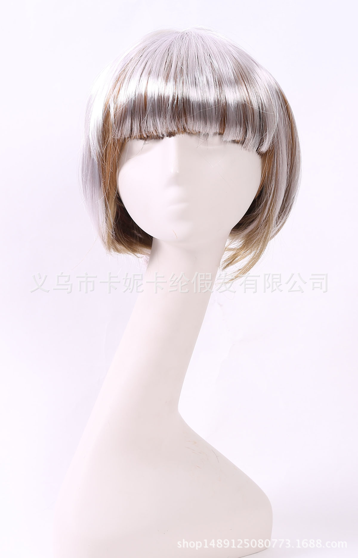 Bob estudiantes de cabello corto europeo y americano nuevo estilo de color mezclado