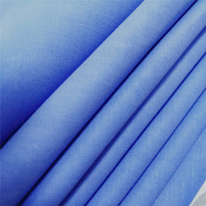 厂家批发棉染色150cm蓝色家纺服装面料全棉30S厂家可定 做染色