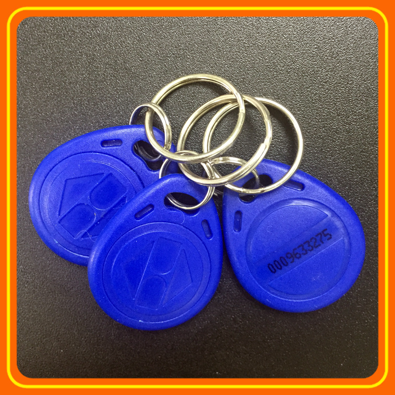 各类ABS外壳钥匙扣高频低频定制M1门禁IC感应钥匙扣激光码丝印