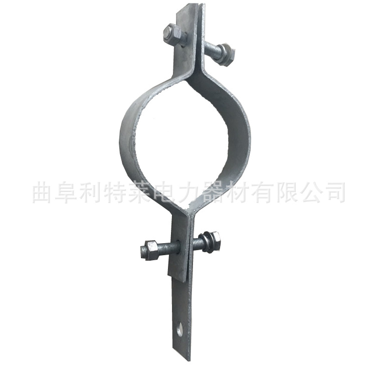钢管杆用抱箍 广告牌卡箍 拉线抱箍 热镀锌电线杆用紧固件山东