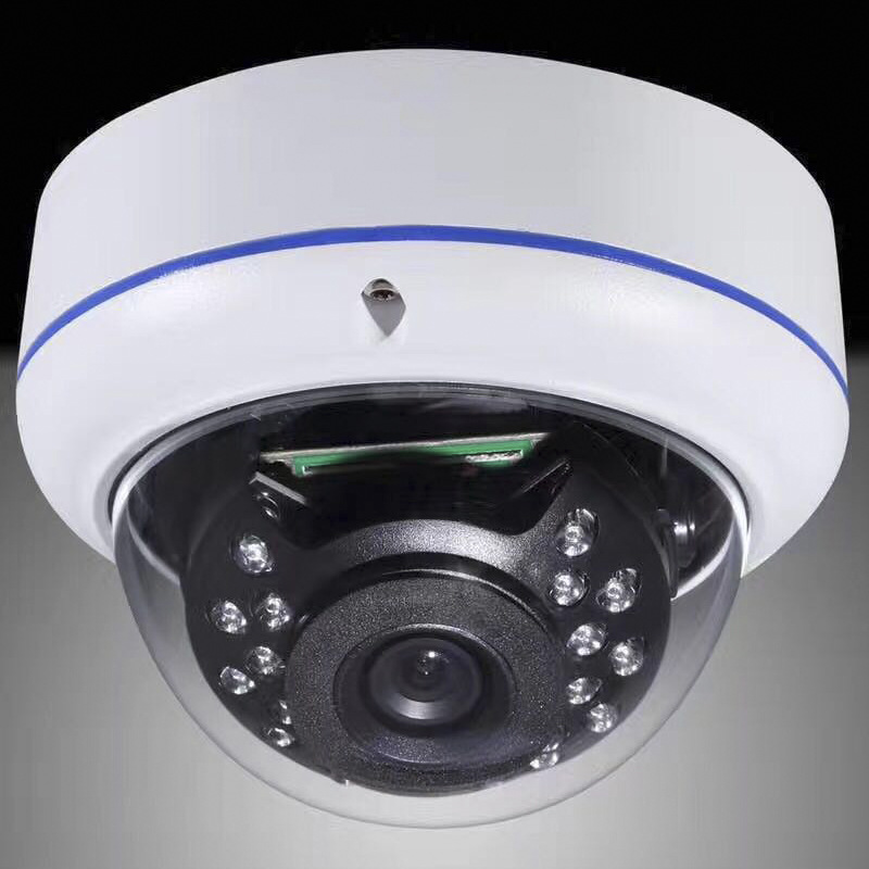 Cámara de red hemisférica 500W Cámara de vigilancia de ingeniería de seguridad Cámara de hemisférica metálica