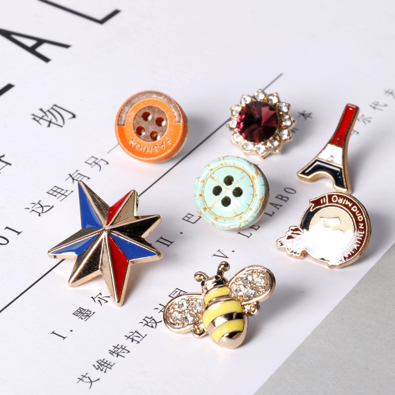 【针扣热销款】彩色系列 跳色小领针西装领针服装配饰