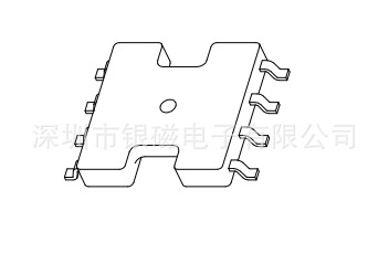 9.7X9.5  SMD 4+4PIN底坐YC-B-057磁环底坐、电感线圈底坐