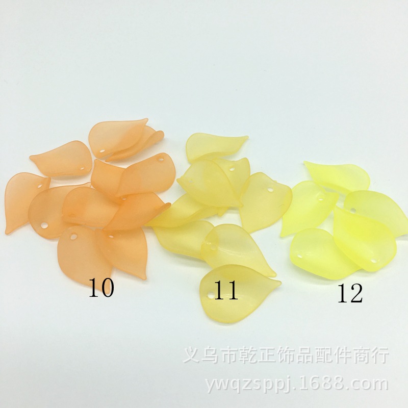 Handmade hair accessory material: acrylic matte flower petal hairpin headwear accessory, ancient-style walking bun headwear accessory detail image 9