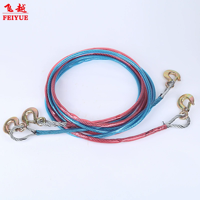 Производители поставляют прочную стальную проволоку буксировочный трос 4 метра автомобильный буксировочный трос внедорожника аварийно-спасательный буксировочный трос