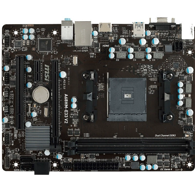Материнская плата MSI A68HM-E33 V2 (версия DOTA2) (AMD A68 / Socket FM2+)