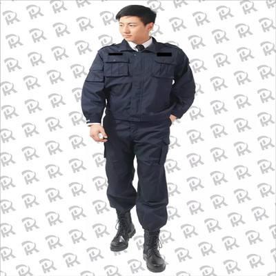 [厂家]99作训长袖套装 网格保安藏黑色作训服 春秋款工作|ru