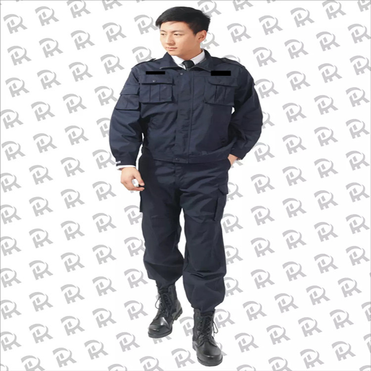 [厂家]99作训长袖套装 网格保安藏黑色作训服 春秋款工作|ru