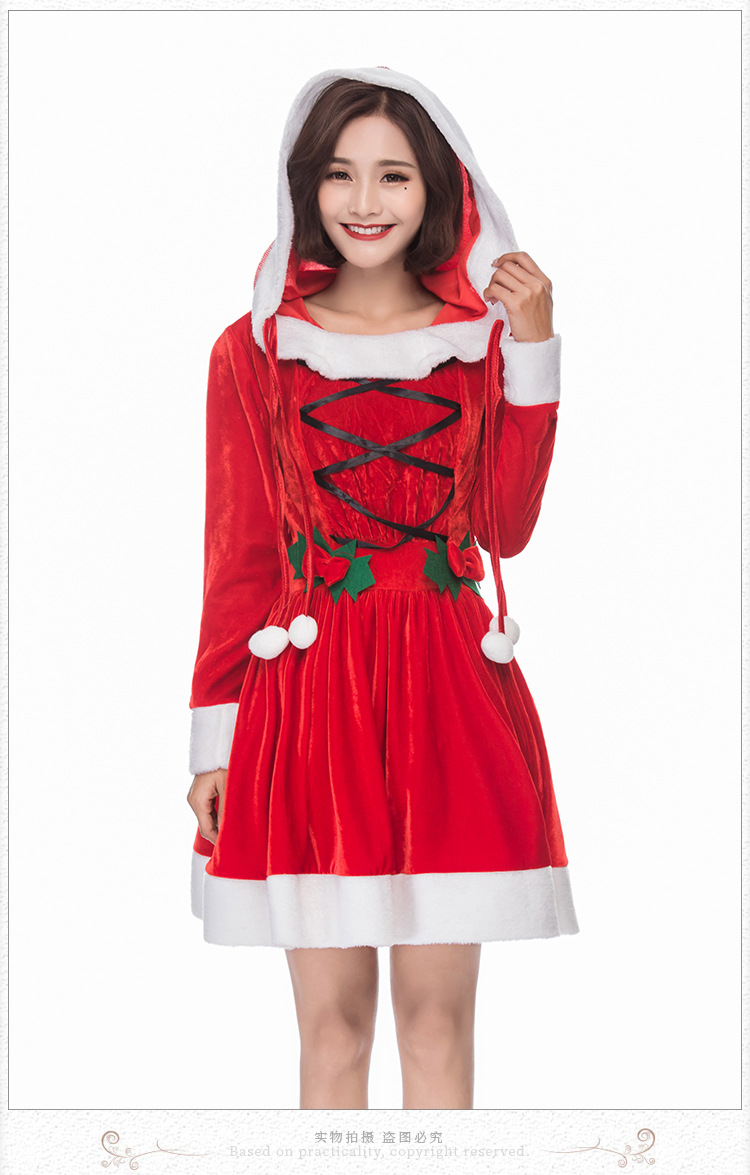 long sleeve Christmas princess dress nihaostyles wholesale Christmas costumes NSPIS82717